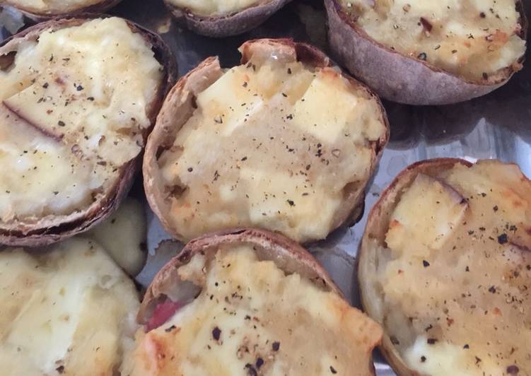 Easiest Way to Make Loaded Potato Skins in 25 Minutes for Young Wife