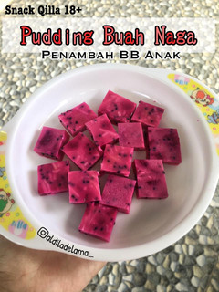Foto resep Mpasi pudding buah naga