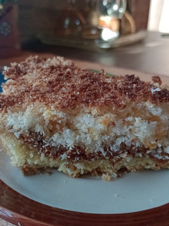 Una foto de Tarta de coco rallado