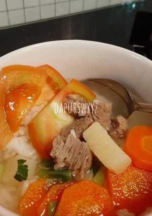 Foto resep Sup Daging Sapi Rumahan, Enak, Mudah dan Simpel