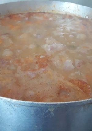 Una foto de El locro de papa