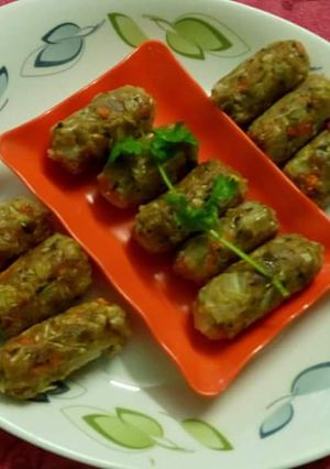 A picture of Vegetable sausage.