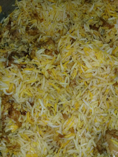 A picture of Spicy chicken biryani😋.