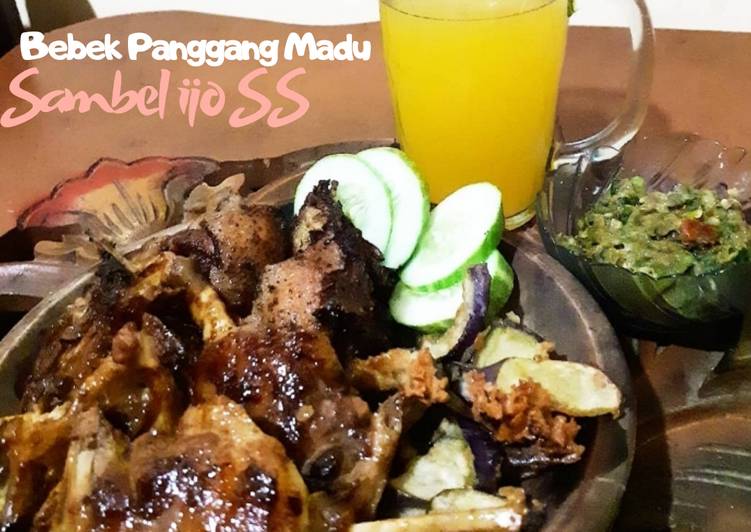 Bagaimana Menyiapkan Sambel Ijo SS X Bebek Panggang Madu yang Enak