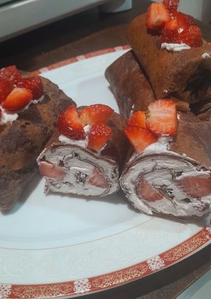 عکسی از دستور کرپ رول خوشمزه میوه ای