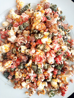 A picture of Colourful pop corn.