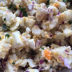 A picture of Romanian Potato Salad.