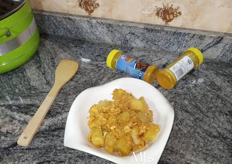 Easiest Way to Prepare Perfect Scrambled eggs and yam