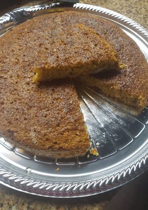Una foto de Torta de zanahoria con harina integral