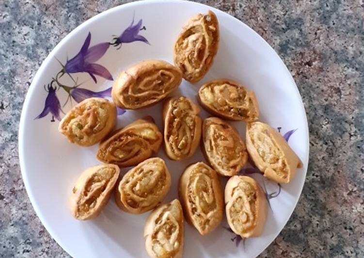 Recipe of Perfect Whole wheat vegetable pinwheels