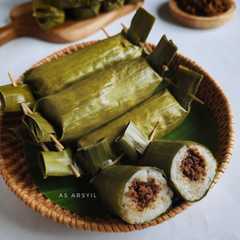 Lemper isi daging bumbu rendang-レシピのメイン写真