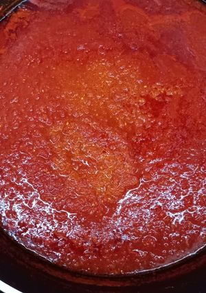 عکسی از دستور پوره گوجه در فریزر
