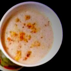 Banana shake with Almond A picture of Banana shake with Almond.