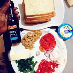 A picture of Easy Shrimp and Veggies Toast.