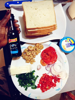 A picture of Easy Shrimp and Veggies Toast.