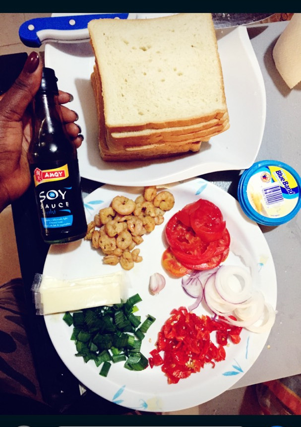 A picture of Easy Shrimp and Veggies Toast.