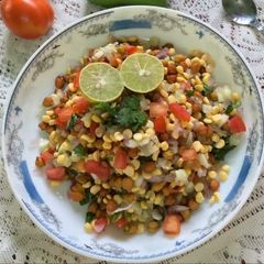 A picture of Kacche chane ki chaat.