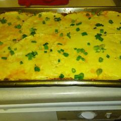 A picture of Layered Enchiladas.