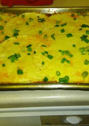 A picture of Layered Enchiladas.