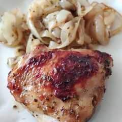 Una foto de Pollo al limón