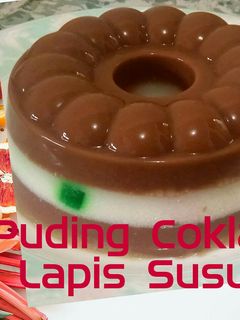 Foto resep Puding Coklat Lapis Susu