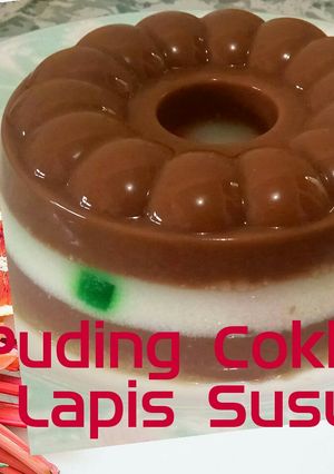 Foto resep Puding Coklat Lapis Susu