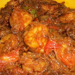 A picture of Prawns masala.