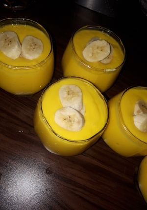 A picture of Mango custard.