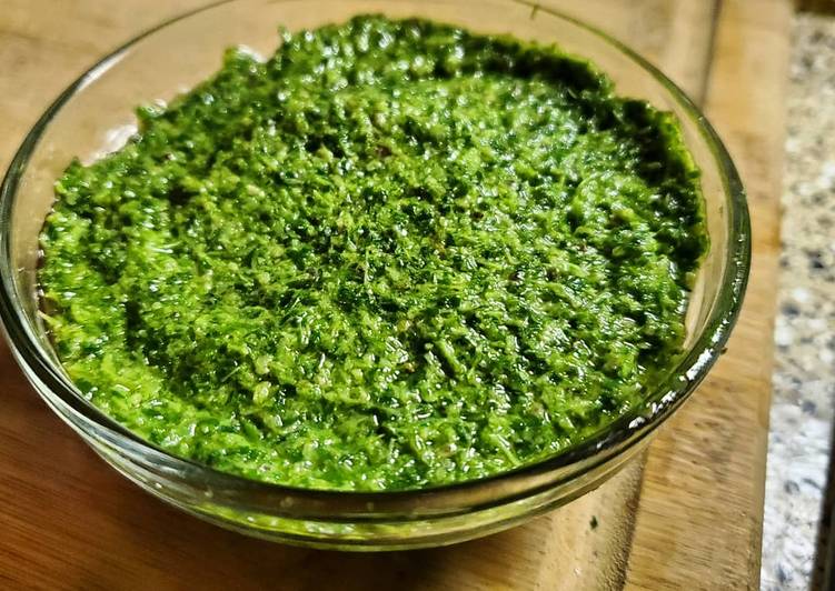 Recipe of Any-night-of-the-week Carrot Greens Pesto
