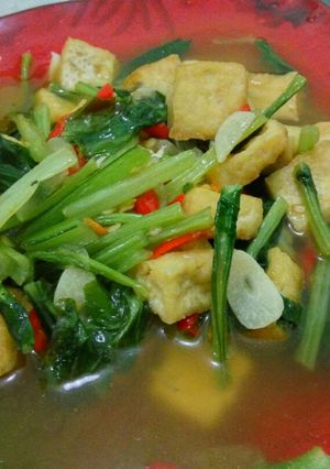 Foto resep Tumis tahu dan sawi