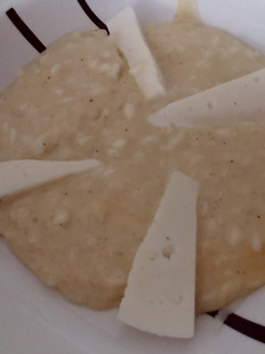 Una foto de Risotto cuatro quesos thermomix