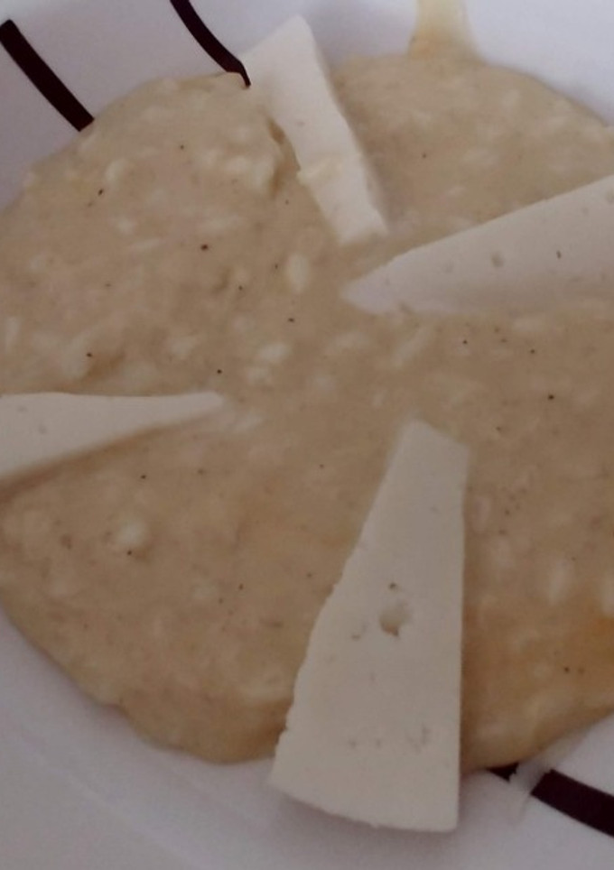 Una foto de Risotto cuatro quesos thermomix