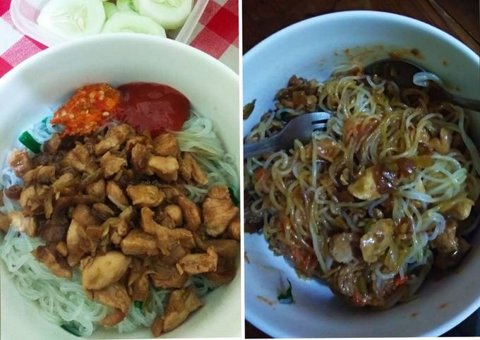 Resep Bihun Ayam Simple Rendah Kalori, Top Markotop