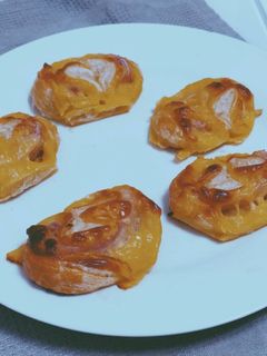 Una foto de Palmeritas de jamón York y queso