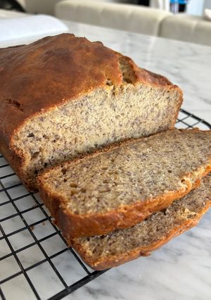 Una foto de Budín de Banana
