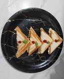 Raw banana and potato Masala Sandwich