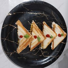 A picture of Raw banana and potato Masala Sandwich.