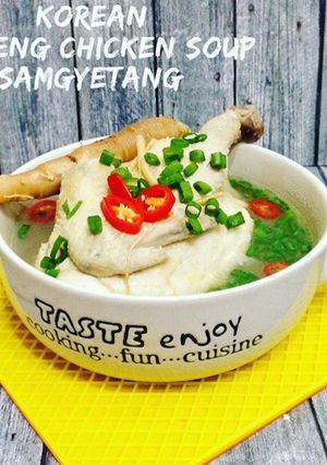 Foto resep Samgyetang korean ginseng soup #keto #ketopad