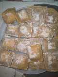 Raviolones de calabaza, nueces y queso
