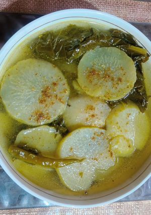 A picture of White Kohlrabi.