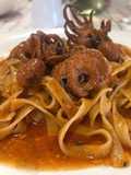 Tagliatelle con Polipetti e Pomodorini Freschi