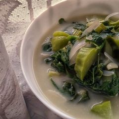 A picture of Spinach in Coconut Milk.