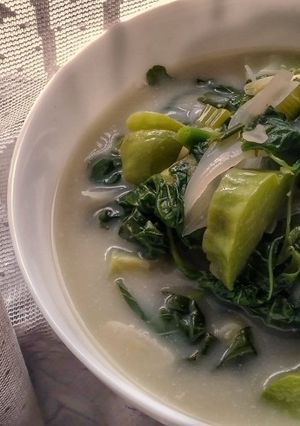 A picture of Spinach in Coconut Milk.