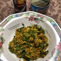 Canned Spring Onion Tuna Fish Stir Fry A picture of Canned Spring Onion Tuna Fish Stir Fry.