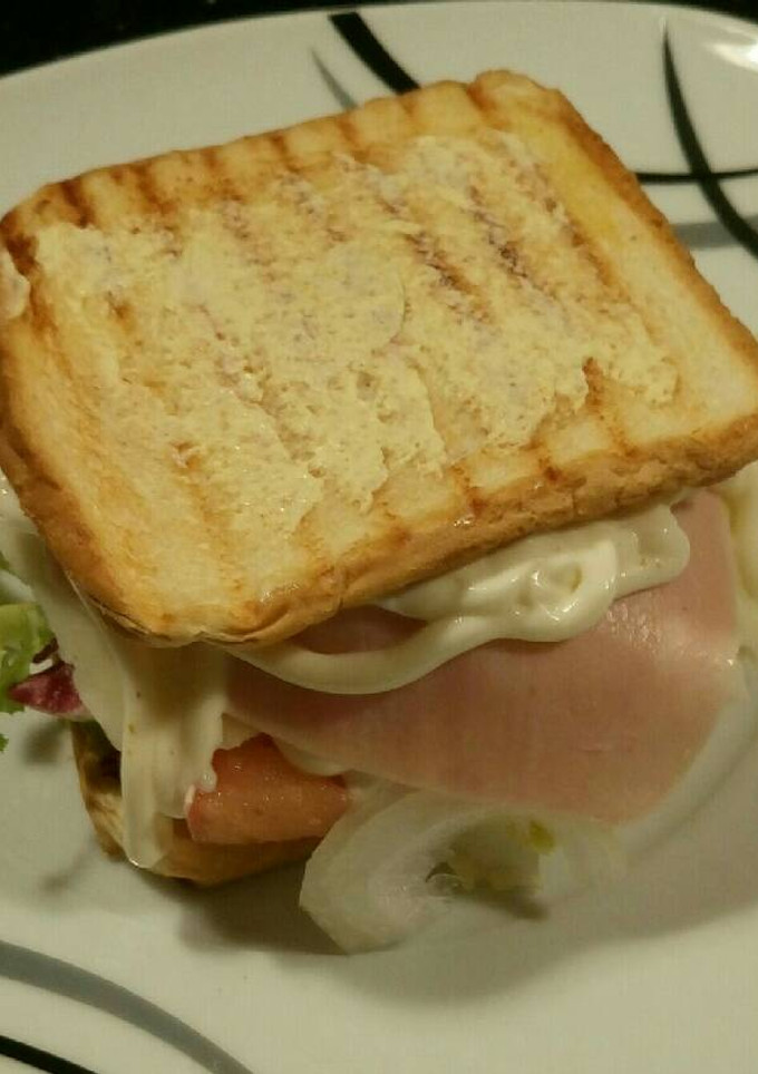 Una foto de Sándwich vegetal