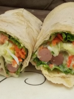 Shawarma salad ainihin hoton girkin