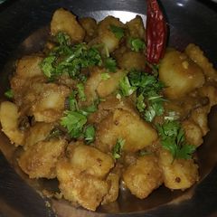 Dum aloo A picture of Dum aloo.