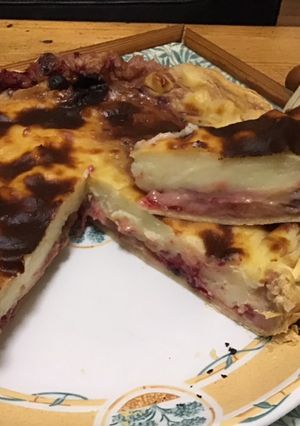 Une photo de Flan aux cranberries fraîches et vanille
