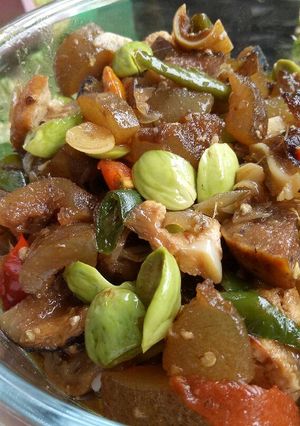 Foto resep Kikil zamrud hijau (petai) 😁