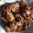 Rendang ayam campur kentang